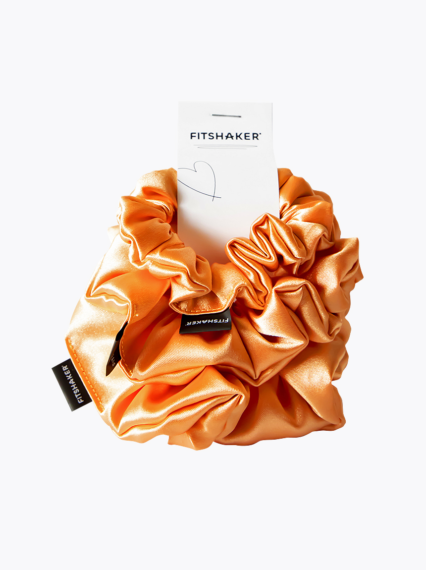 gumicky scrunchies orange satenove